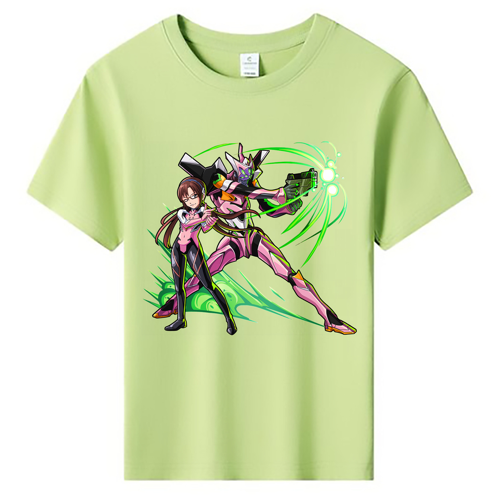 （画像用） EVA 新世紀エヴァンゲリオン 綿100％キッズTシャツ（フロントプリント）